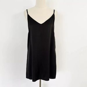 Posse Black Silk Slip Mini Dress Size S Australian